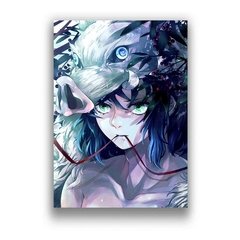 Anime japonês demônio slayer lâmina pintura em tela anime personagem série arte cartazes e impressões decoração quartos das crianças - comprar online