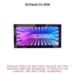 Infinito painel rgb infinito estéreo 3d pc caso placa de iluminação decoração personalizada gpu backplate lianli placa dianteira 12v/5v aura mod - comprar online