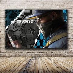 watch dogs Relógio cães jogo on-line, jogo de dramatização, impressão imagem hd em tela hd, pintura de tela, posteres e impressões de arte - loja online