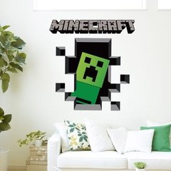 Imagem do Minecraft Jogos de desenhos animados adesivos de parede jogo de mosaico cartazes decoracion hogar moderno adesivos de parede para quartos de crianças anime cartaz