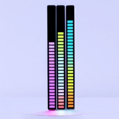 Rgb led night light música rhythm lâmpada usb recarregável controle de som led luz captador de som atmosfera lâmpada decoração - comprar online