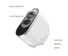 Aurora borealis bluetooth star projector led luz ambiente quarto de respiração luz da noite ruído branco timerable controle remoto na internet