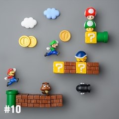 Super mario geladeira ímãs foto parede casa geladeiras decoração adesivo magnético conjunto cozinha casa decoração coleção presentes - loja online