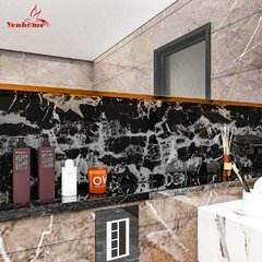 Papel de parede de pvc mármore, adesivo à prova d'água para decoração de banheiro e cozinha, para sala de estar e cozinha - comprar online