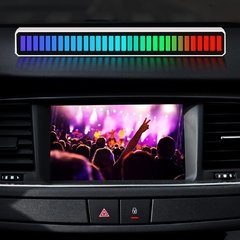 Barra de luz led com controle de voz, luz rgb colorida de ritmo musical, controle de voz automotivo na internet