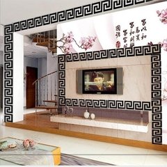 30 pçs 10*10cm/5*5cm linha da cintura espelho adesivo acrílico moderno diy casa decoração adesivos de parede para sala de crianças na internet