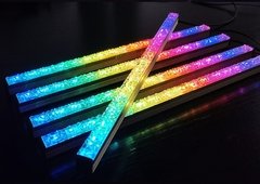 Faixa de luz led rgb para computador, acessório de segurança para desktop, com lente diamante, placa mãe - comprar online