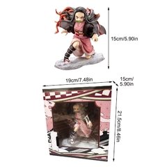 Anime figura demônio assassino kamado nezuko pvc figura de ação brinquedo kimetsu não yaiba gk estátua adulto collectible modelo boneca presentes - loja online