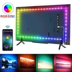 Rgb 5050 led luz de tira bluetooth app controle 5v usb fita led fita flexível diodo para tv backlight quarto decoração