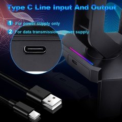 Fones de ouvido redragon dobrável elite ha311 rgb, 4 entradas usb 2.0, suporte para headphone de gamers, computador e pc - comprar online