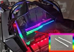 Imagem do Guia de luz de memória ram, mod para habilidade g trident z, neo rgb, mudança para a série real, melhora a transmitância de luz