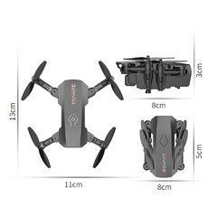 2022 l23 mini zangão 4k hd câmera dupla drones wifi fpv altura manter pequeno dobrável quadcopter rc dron brinquedo para crianças menino presente - Dr. Brauch