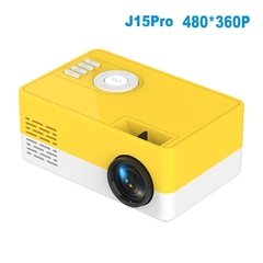 Salange j15 pro led mini projetor para o cinema em casa 480x360 pixels 1080p suportado hdmi-compatível usb áudio vídeo mini beamer na internet