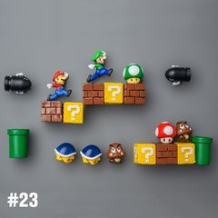 Super mario geladeira ímãs foto parede casa geladeiras decoração adesivo magnético conjunto cozinha casa decoração coleção presentes na internet