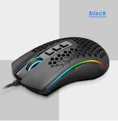 Redragon storm m808 usb com fio rgb gaming mouse 12400 dpi programável jogo ratos backlight ergonômico computador portátil - comprar online