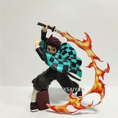 Action figure de anime kamado tanjirou agatsuma zenitsu, personagens kimetsu no yaiba, brinquedos demônicos slayer, presentes de natal