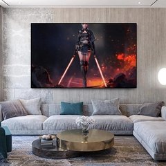 Imagem do Pintura em tela de star wars pôster dos jedi, cavaleiro jedi, decoração para parede da casa do café, decoração nórdica, sala de estar, pintura de quadro