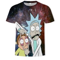 Camiseta com estampa moti, nova pintura a óleo, estilo verão, personalidade, impressão 3d, casal, camiseta de descompressão para cura - loja online