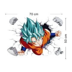 3d adesivos macaco wukong decoração do quarto adesivos de parede parede dragonball sun wukong saiya quarto fundo adesivos - comprar online