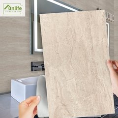 Funlife®Papel de parede autoadesivo, 30x60cm, cinza claro, cimento, piso, casca, óleo, à prova de respingos, para banheiro, cozinha, pia