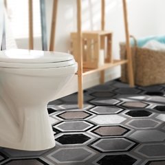 Funlife®Engrossar hexágono piso adesivos de parede auto-adesivo impermeável decoração da cozinha do banheiro anti-deslizamento adesivos à terra - Dr. Brauch