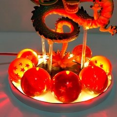 Bandai dragon ball z anime shenlong led figuras de ação luzes da noite shenrou bolas de cristal controle remoto figma presente natal brinquedos - comprar online