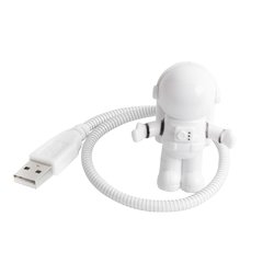 Usb night light led astronauta lâmpada de mesa flexível led nightlight 5v luz da mesa de leitura espaço homem decoração lâmpada para portátil