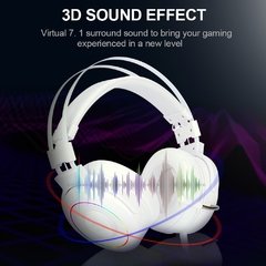 Redragon lamia h320 rgb backlighting gaming headphone, 7.1 usb surround som computador fones de ouvido com microfone suporte