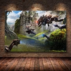 Horizonte zero dawn cartaz do jogo arte da parede cartazes e cópias quadros decorativos pintura em tela para sala de estar decoração casa na internet