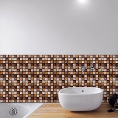 Adesivos de parede de mosaico de mármore, adesivos de parede plano 2d, capas impressas para cozinha, banheiro, descascar e vara, à prova d'água, mural de arte com 10 peças - loja online