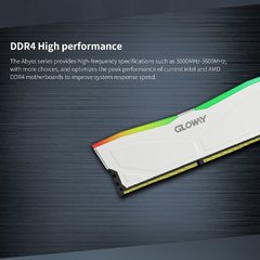 Gloway memoria ram ddr4 3200mhz rgb (8gbx2) 3600mhz (16gbx2) kit 32gb para a vida da garantia do desktop na internet