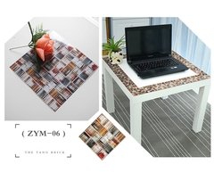 Imagem do Papel de parede adesivo de mosaico 10cm, 20 peças, impermeável, adesivo de banheiro, cozinha, resistente à óleo