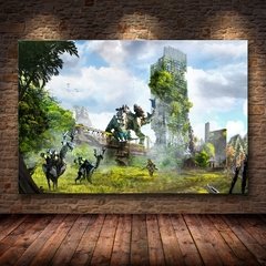 Horizonte zero dawn cartaz do jogo arte da parede cartazes e cópias quadros decorativos pintura em tela para sala de estar decoração casa - Dr. Brauch