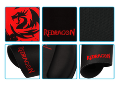 Mousepad redragon peso p020 para jogos, mouse pad de mesa com borda de bloqueio cor sólida customizado para jogos