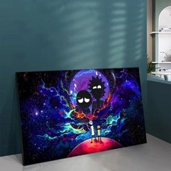 Clássico rick personagem anime arte da parede sarry céu dos desenhos animados cartaz impressão em tela pintura para sala de estar decoração casa sem moldura - comprar online