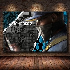 watch dogs Relógio cães jogo on-line, jogo de dramatização, impressão imagem hd em tela hd, pintura de tela, posteres e impressões de arte - loja online