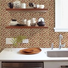 Imagem do Papel de parede adesivo de mosaico 10cm, 20 peças, impermeável, adesivo de banheiro, cozinha, resistente à óleo