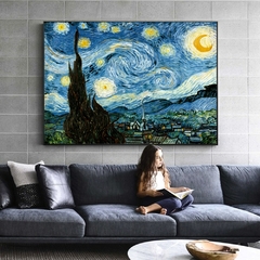 Van Gogh Starry Night Pinturas a Óleo, Pinturas a Óleo Imprimir em tela, image