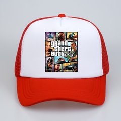 GTA V Moda grande roubo de automóvel v 5 gta 5 bonés de beisebol jogo quente gta 5 fãs boné verão fresco malha net boné de camionista chapéu