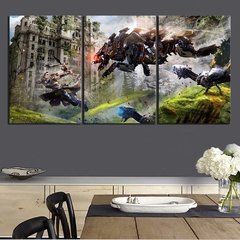 Quadros de parede quadros em tela posters 3 painel horizonte zero dawn jogo decoração para casa quadros abstratos hd impresso foto quadro