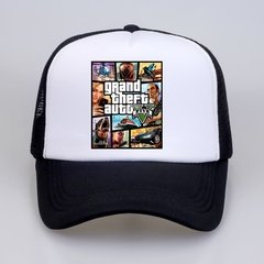 GTA V Moda grande roubo de automóvel v 5 gta 5 bonés de beisebol jogo quente gta 5 fãs boné verão fresco malha net boné de camionista chapéu - loja online