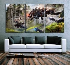 Quadros de parede quadros em tela posters 3 painel horizonte zero dawn jogo decoração para casa quadros abstratos hd impresso foto quadro - Dr. Brauch