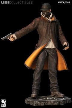 24cm jogo relógio cães aiden pearce pvc figura de ação modelo brinquedo presente