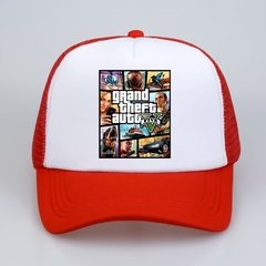 GTA V Moda grande roubo de automóvel v 5 gta 5 bonés de beisebol jogo quente gta 5 fãs boné verão fresco malha net boné de camionista chapéu - comprar online