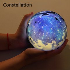 Projetor mágico led de céu estrelado, luminária com lâmpada led rotativa, projeção de céu estrelado, planetas, terra, universo colorido e piscante para crianças, bebês, presente de natal - loja online