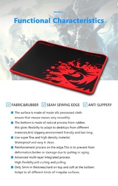 Redragon archelon m p001 gaming mouse pad 330*260*5mm gamer cor sólida que trava a mesa mousepad da esteira da borda para o jogo na internet