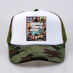 GTA V Moda grande roubo de automóvel v 5 gta 5 bonés de beisebol jogo quente gta 5 fãs boné verão fresco malha net boné de camionista chapéu - comprar online