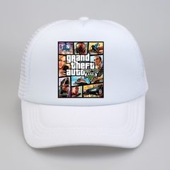 GTA V Moda grande roubo de automóvel v 5 gta 5 bonés de beisebol jogo quente gta 5 fãs boné verão fresco malha net boné de camionista chapéu - comprar online