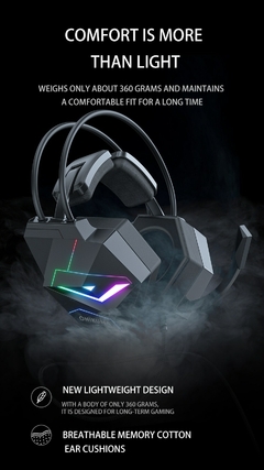 ONIKUMA-X20 Dynamic Gaming Headset com microfone, fones de ouvido, som surround, na internet