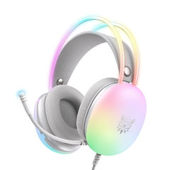 ONIKUMA-Auscultadores RGB completos para jogos com luzes, Gamer KL, PC Headset,